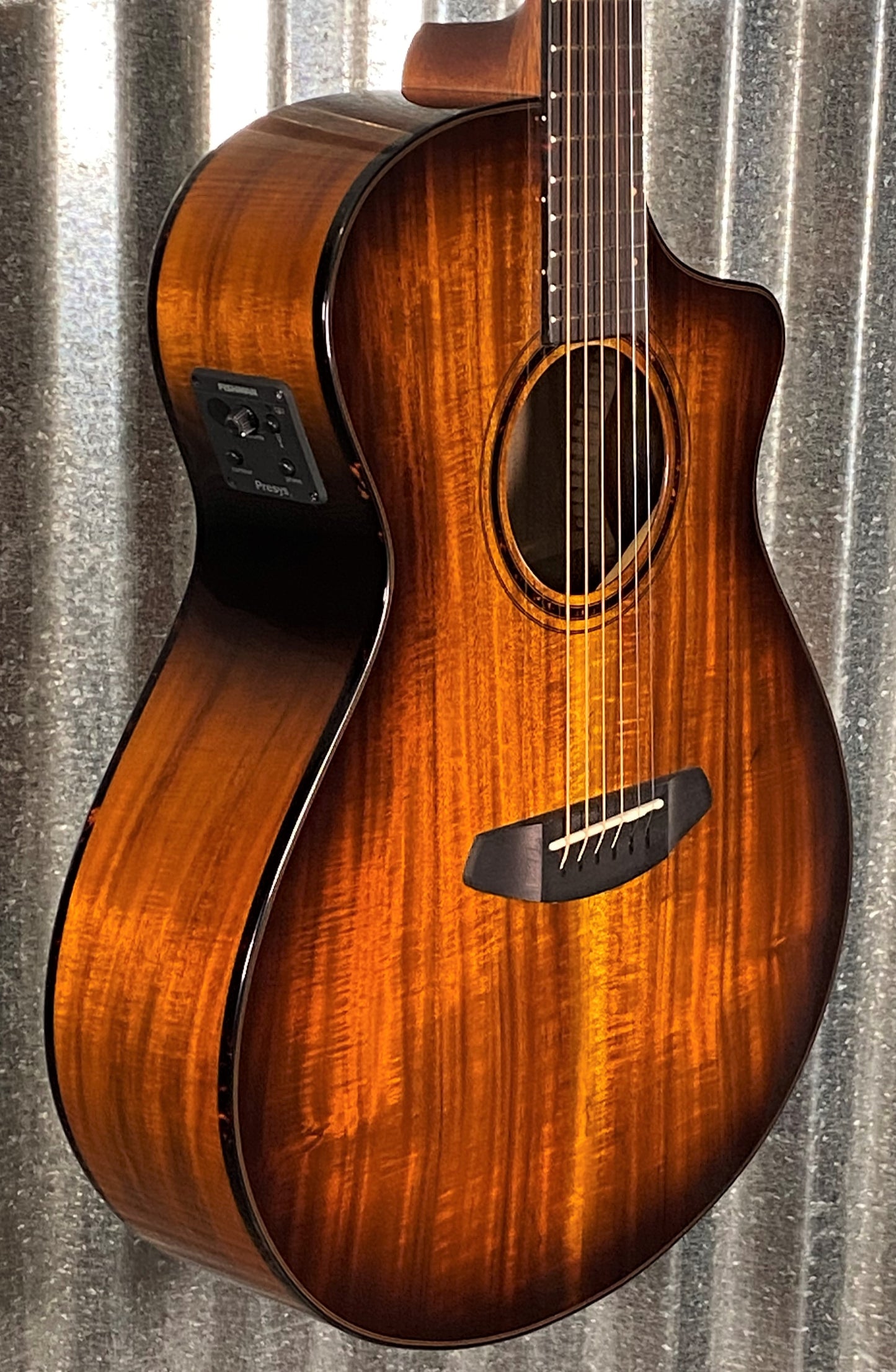 Breedlove Pursuit Exotic S Concert Edgeburst CE Koa Acoustic Electric Guitar PSCN44CEKOKO #5507
