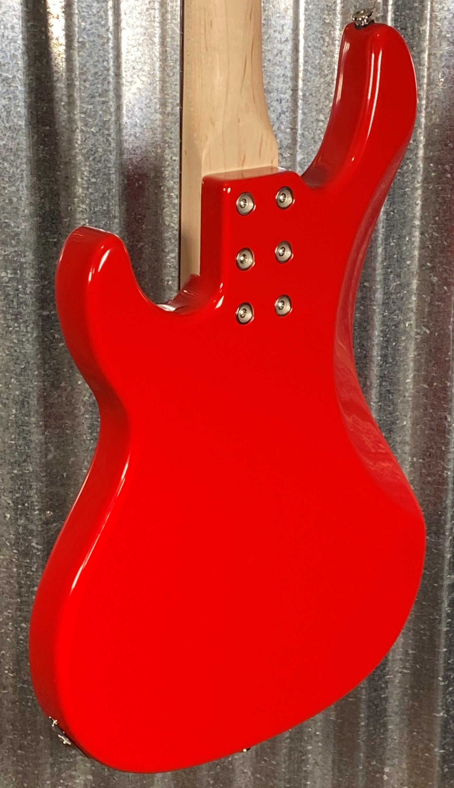 G&L USA Kiloton 5 String Rally Red Bass & Case #7085