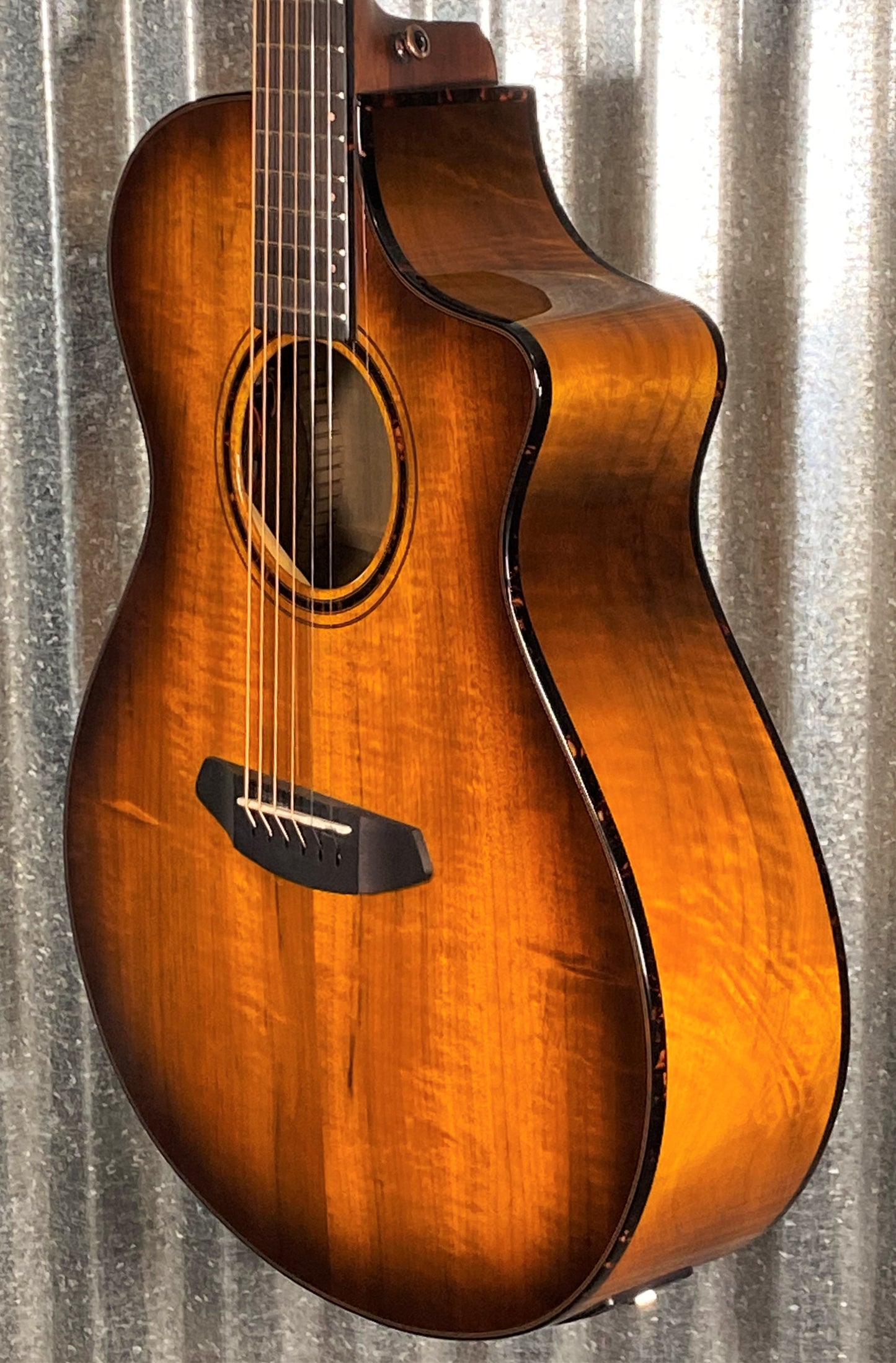 Breedlove Pursuit Exotic S Concert Tiger's Eye CE Myrtlewood Acoustic Electric Guitar PSCN42CEMYMY #2597