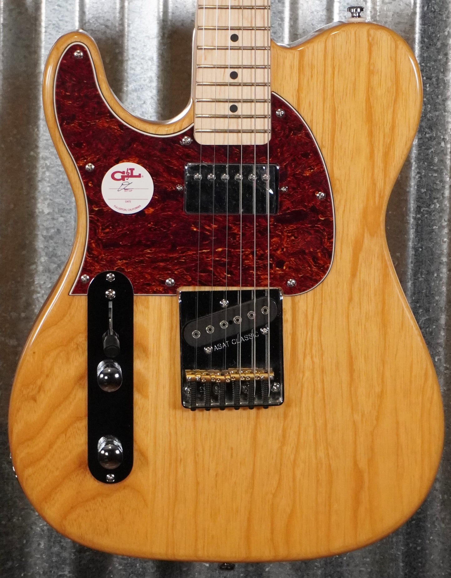 G&L Tribute ASAT Classic Bluesboy Natural Guitar Ash Left Hand #4111 Used