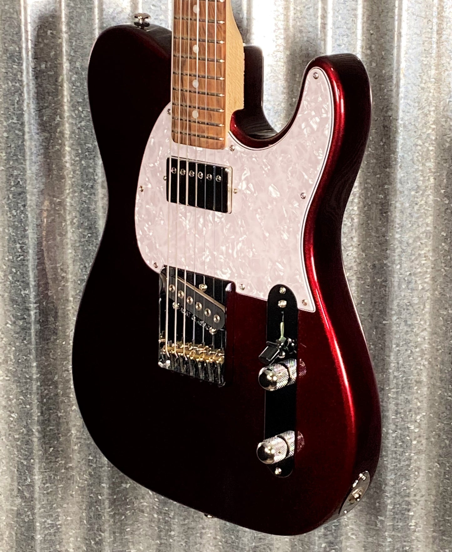 G&L USA 2023 Custom ASAT Classic Bluesboy Ruby Red Metallic Guitar & Bag #1201 Used