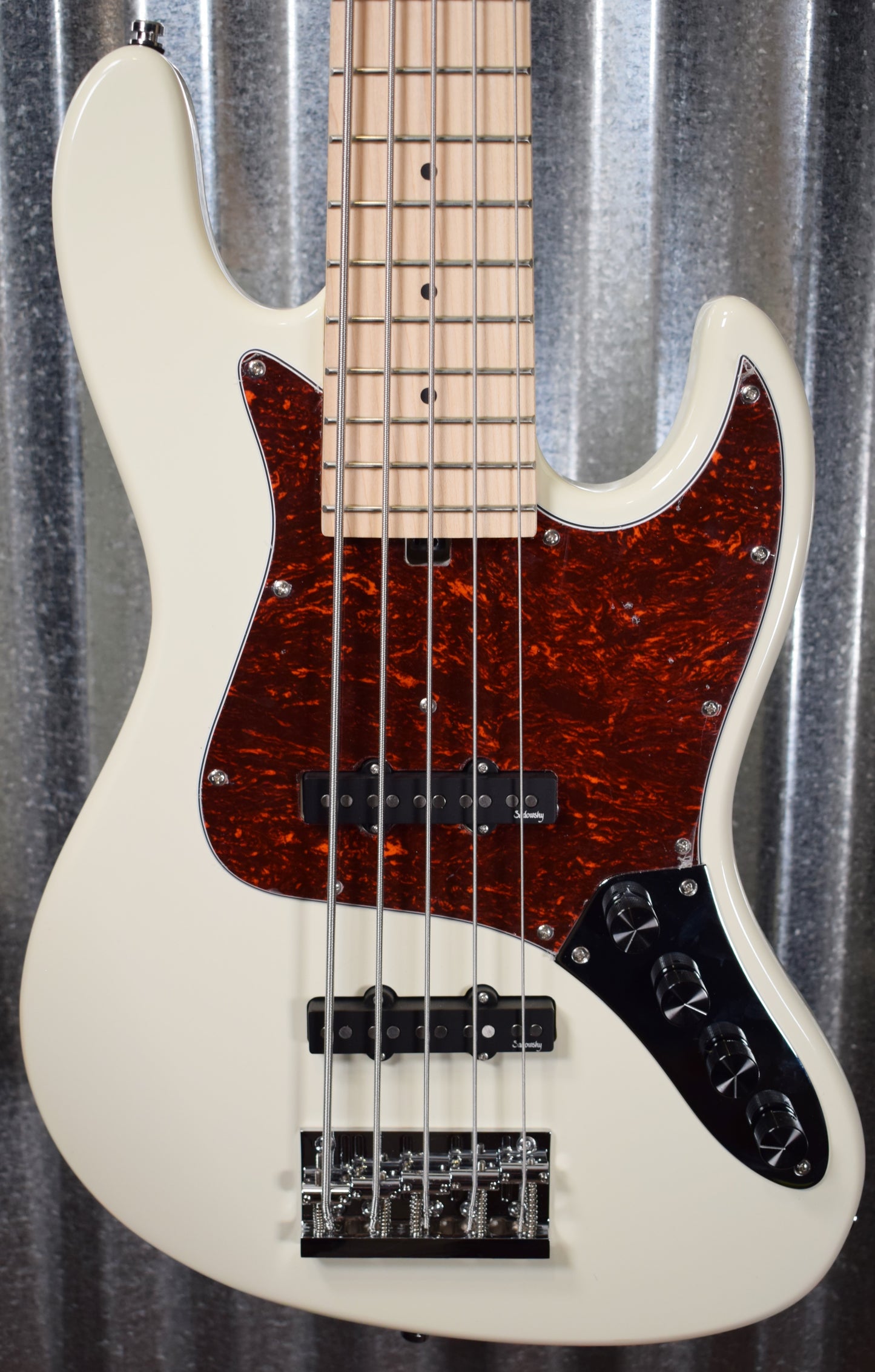 Sadowsky Design RSD Metro Express Vintage JJ 5 String Bass Olympic White & Bag B Stock #1220