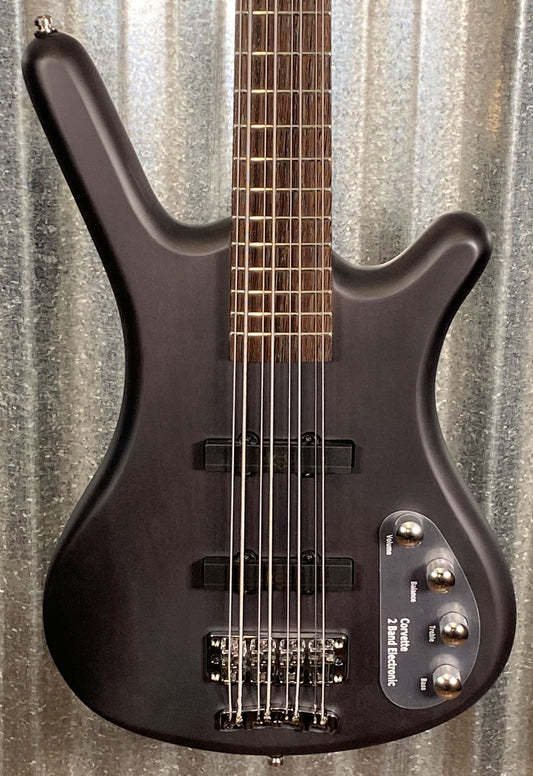 Warwick RockBass Corvette Basic Satin Nirvana Black Active 8 String Bass & Bag #6721