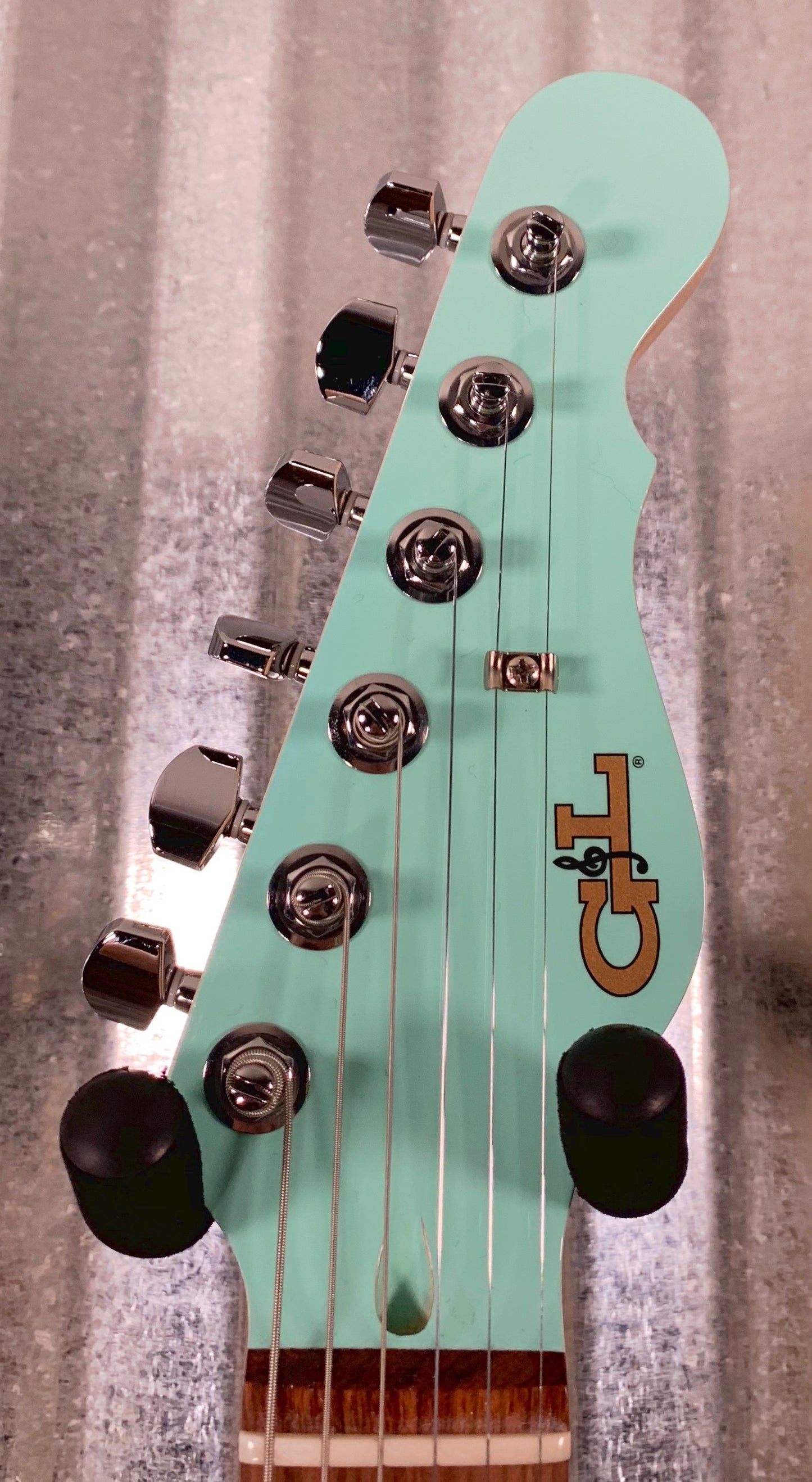 G&L Guitars USA Fullerton Custom ASAT Deluxe HH RMC Surf Green Guitar & Case #3251