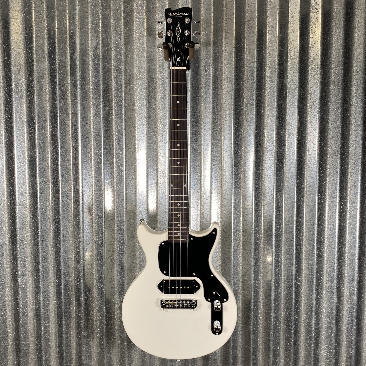 Westcreek DC LP Junior P90 White #0458 Used