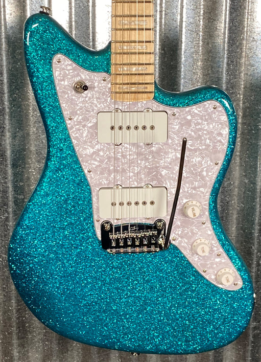 G&L USA Doheny Turquoise Metal Flake Guitar & Case #6225