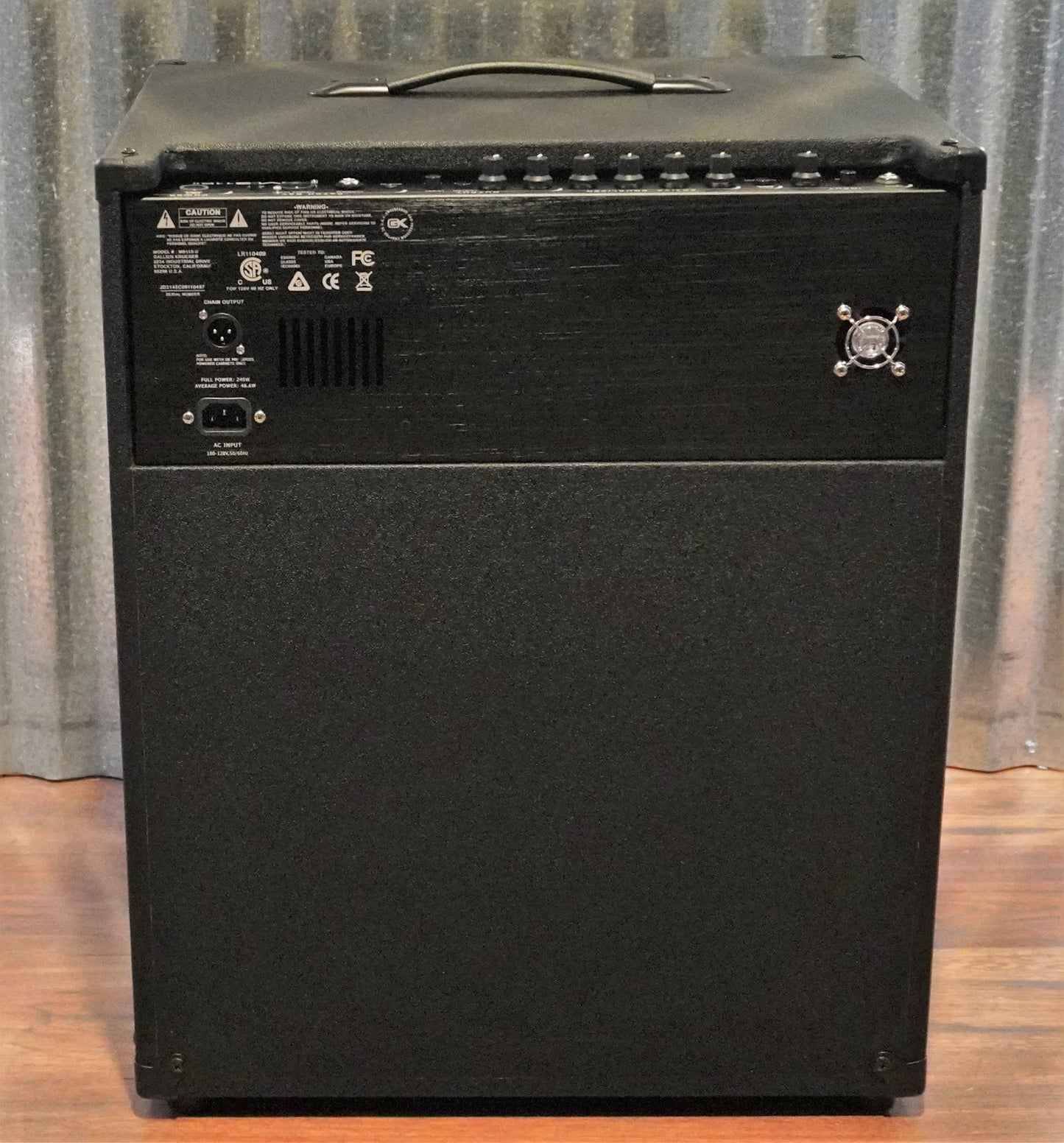 Gallien-Krueger GK MB 115-II 1x15" 200 Watt Ultra Light Bass Combo Amplifier