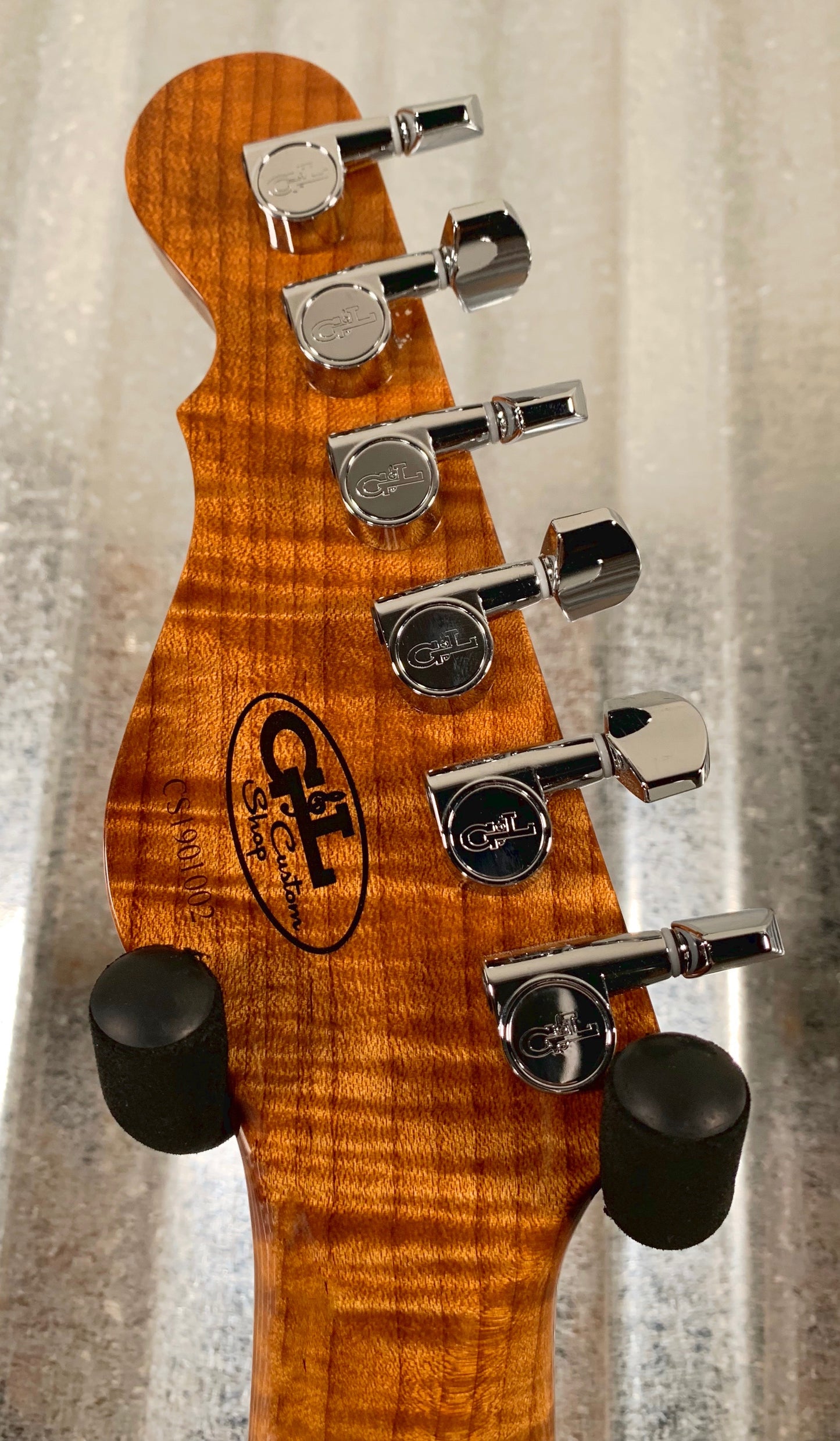 G&L Guitars USA Custom Shop ASAT Z3 Whiskey Roasted Flame Neck Guitar & Case 2019 #1002