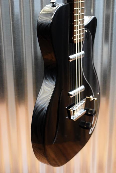 Danelectro 56 Vintage Baritone Semi Hollow Electric Guitar Gloss Black