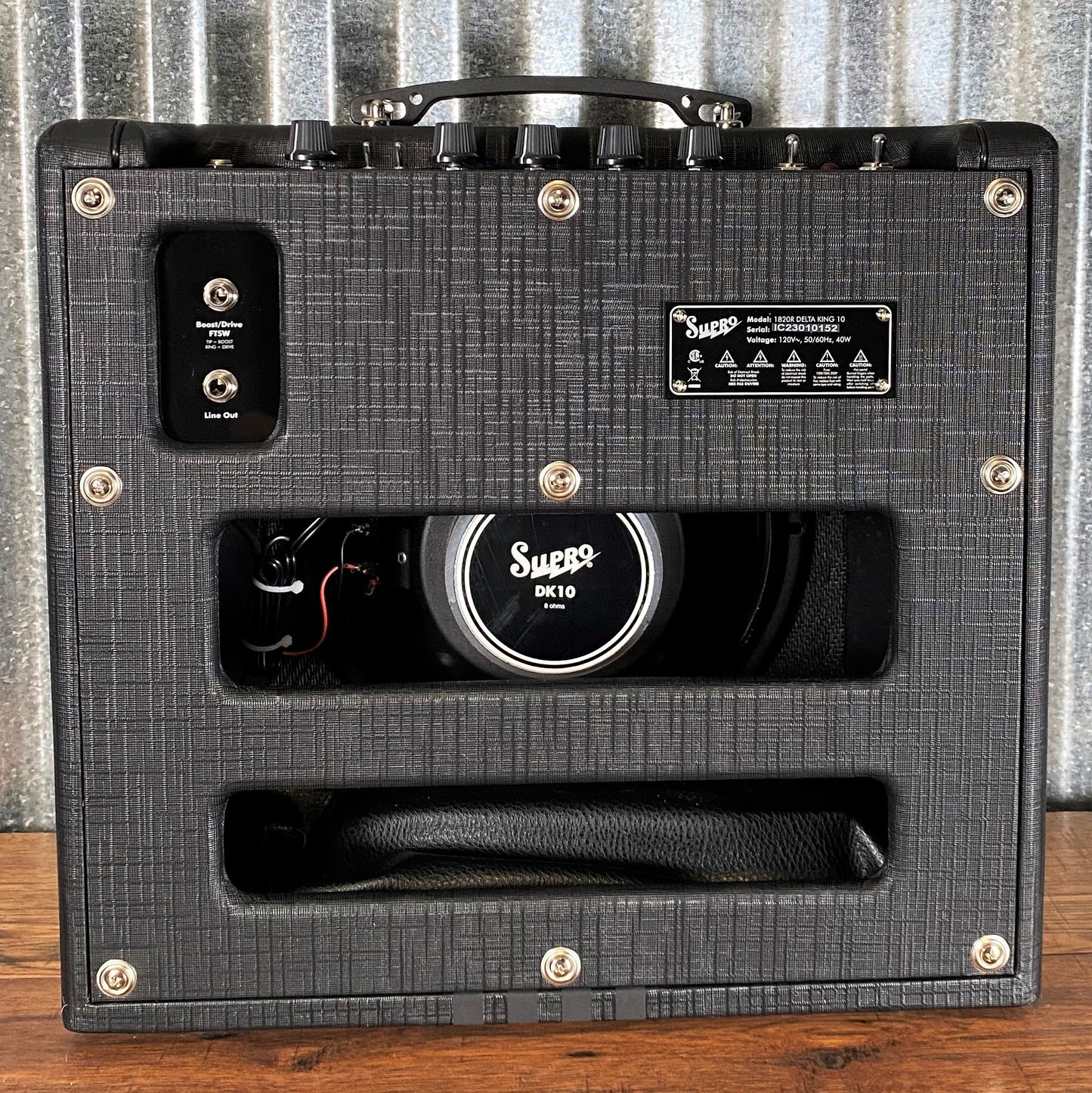 Supro Delta King 10 All Tube 5 Watt 10" Guitar Combo Amplifier Black 1820RBB
