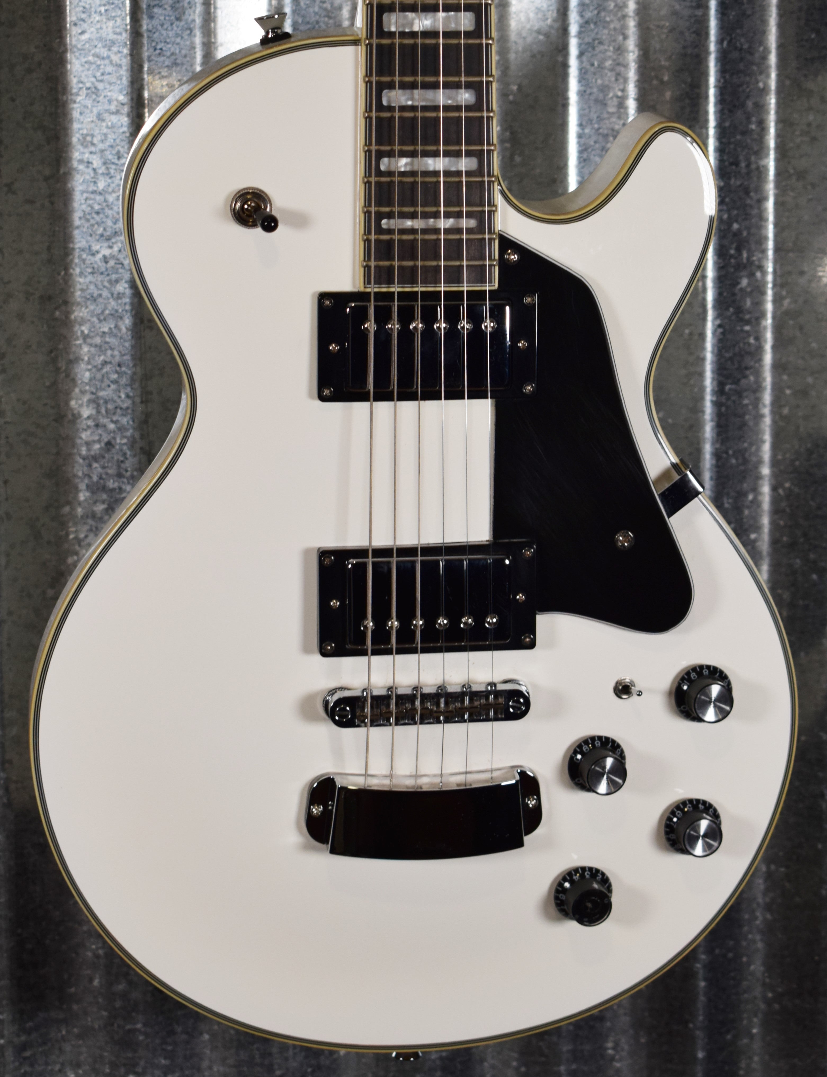 Hagstrom Super Swede SUSWE-WHT White Guitar & Bag #0052