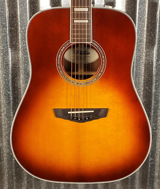 D'Angelico Premier Lexington Dreadnought E Iced Tea Burst Acoustic Electric Guitar #4081