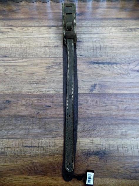 LM Products CLUB CO Leather Double Stiched Electric Guitar Strap