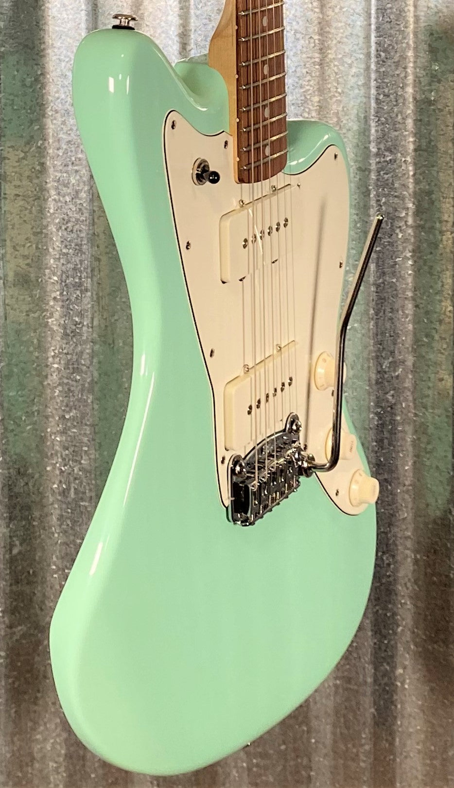 G&L USA Fullerton Deluxe Doheny Surf Green Guitar & Bag #4043