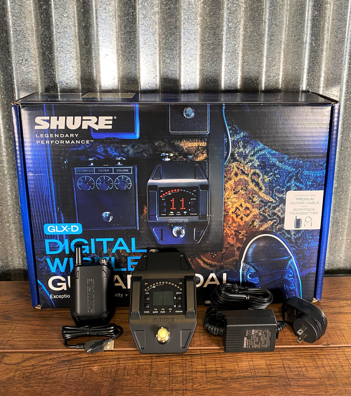 Shure GLXD16 Digital Guitar Wireless Pedal & Body Pack System GLXD16-Z2