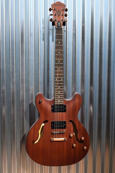 Washburn HB32DMK Distressed Matte Mahogony Semi Hollow Guitar & Case #001