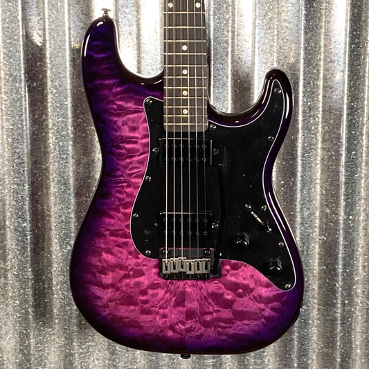 Schecter Traditional Pro Roasted Neck Trans Purple Burst Guitar #0539