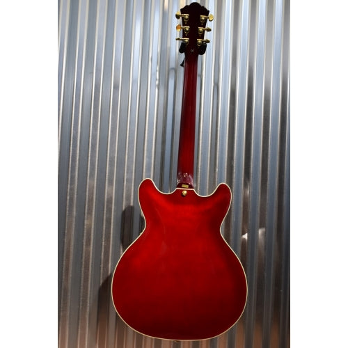 Washburn HB-35 Semi Hollow Guitar Wine Red & Hardshell Case HB35WRK #1010