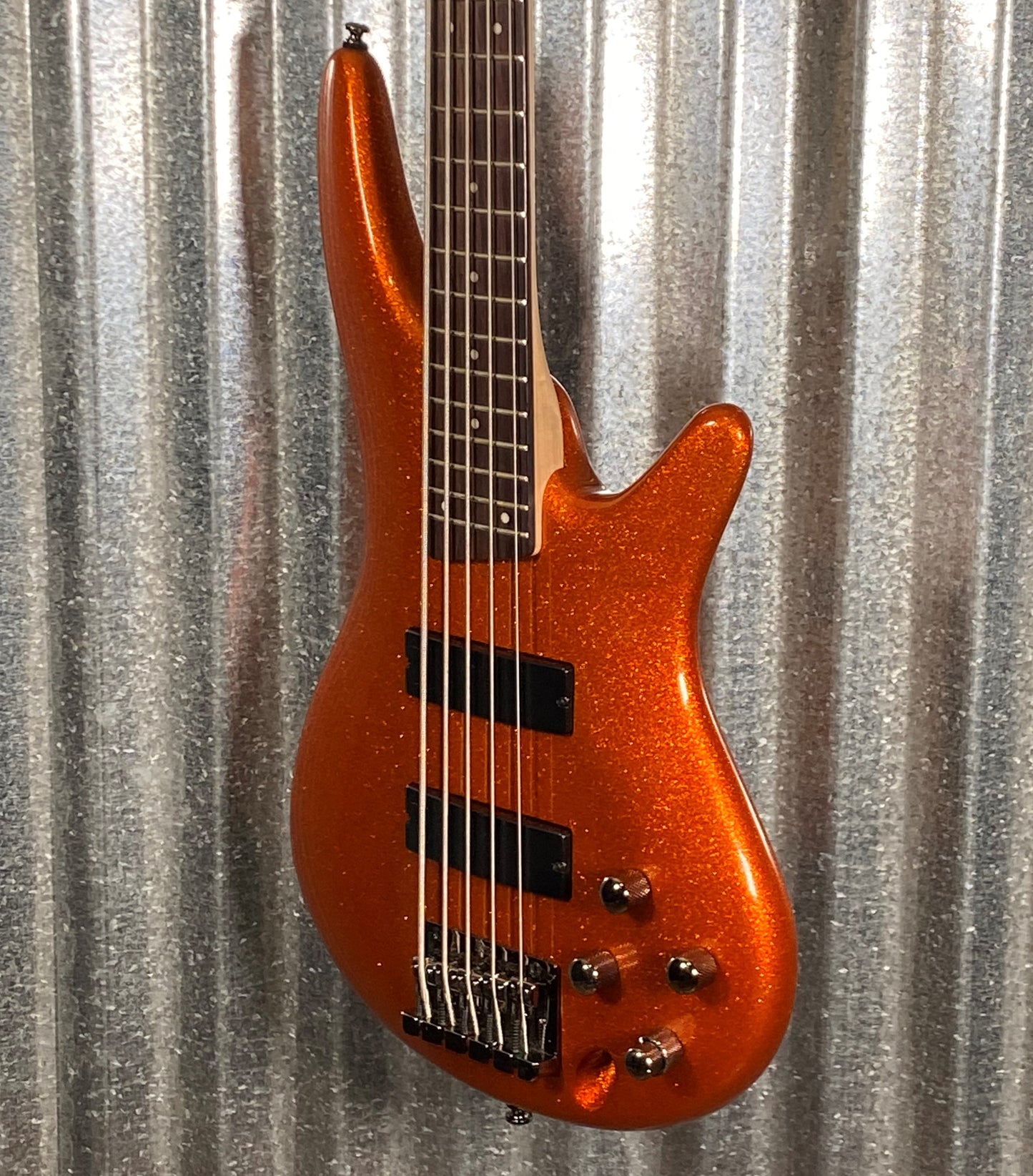 Ibanez SR305 Orange Metallic 5 String Active Bass #2104 Used