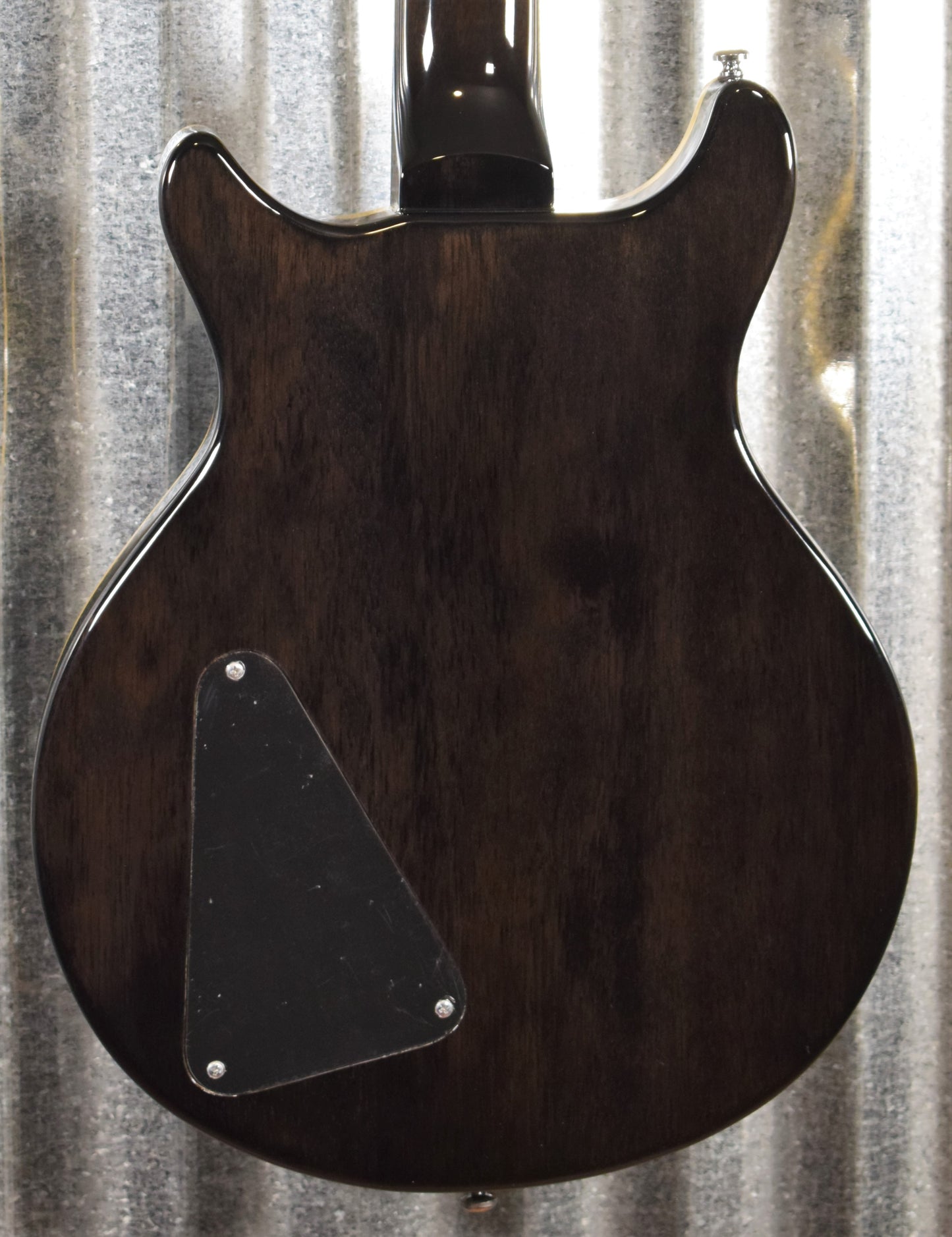 Hamer Archtop Flame Trans Black Double Cut Electric Guitar SATF-TBK #0662 B Stock