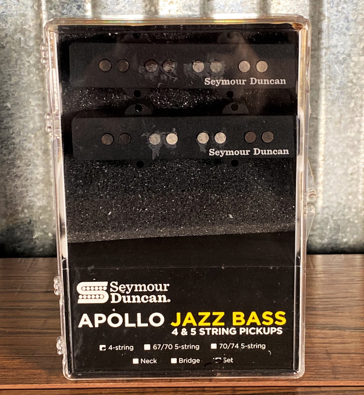 Seymour Duncan Apollo J-Bass 4 String Bass Pickup Set Black