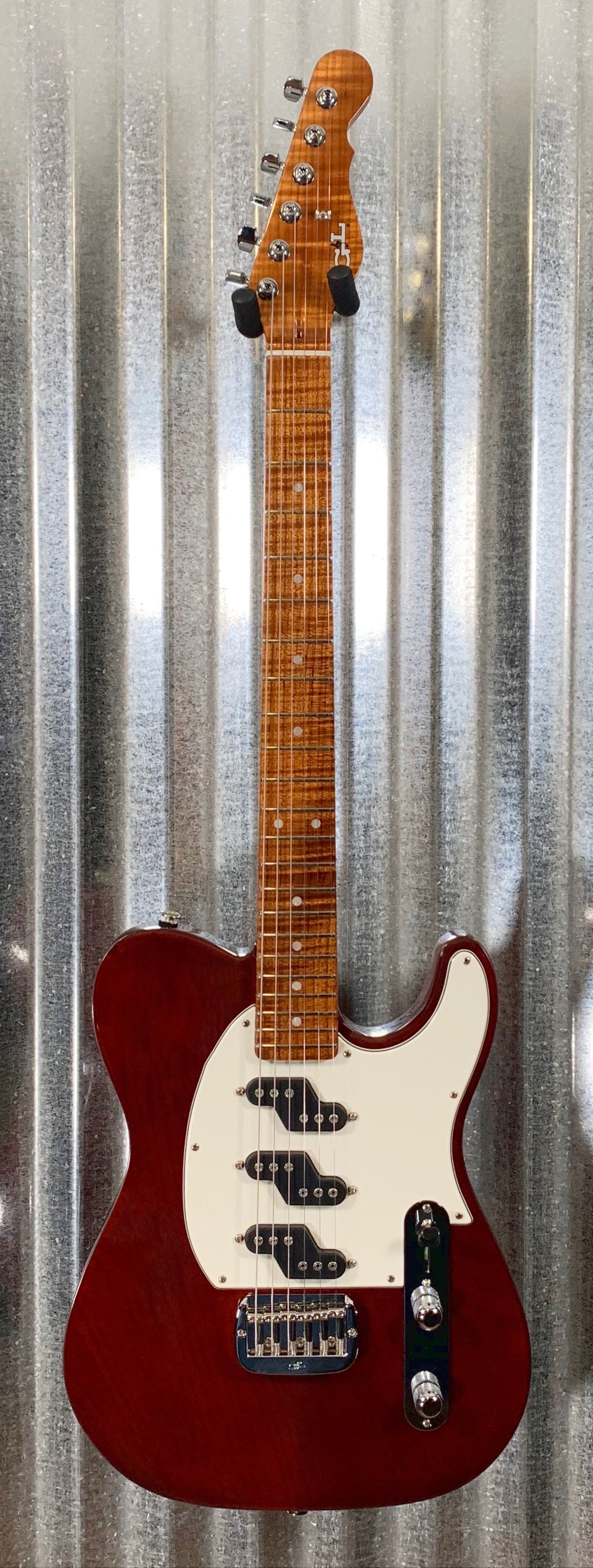 G&L Guitars USA Custom Shop ASAT Z3 Whiskey Roasted Flame Neck Guitar & Case 2019 #1002