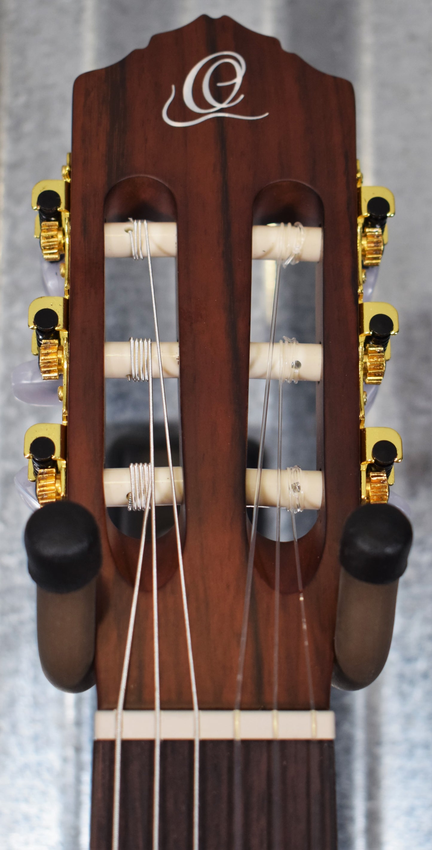 Ortega R55DLX-BFT Solid Top Nylon String Acoustic Guitar Bourbon Fade #0220