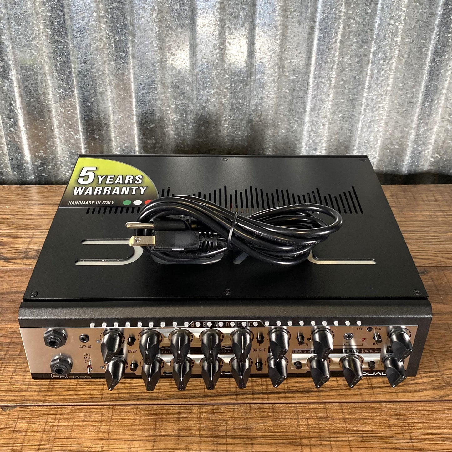 GR Bass DUAL 800 Watt Two Channel Bass Amplifier Head Black