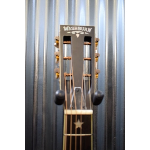 Washburn R360K Distressed Bronze Parlor Resonator Acoustic Guitar & Case #1278