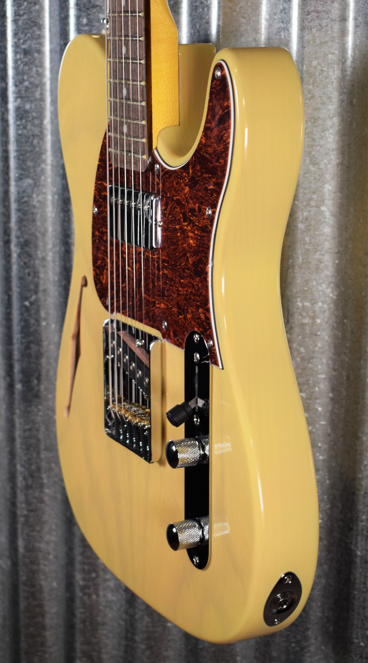 G&L Tribute ASAT Classic Bluesboy Blonde Guitar #4419 Demo