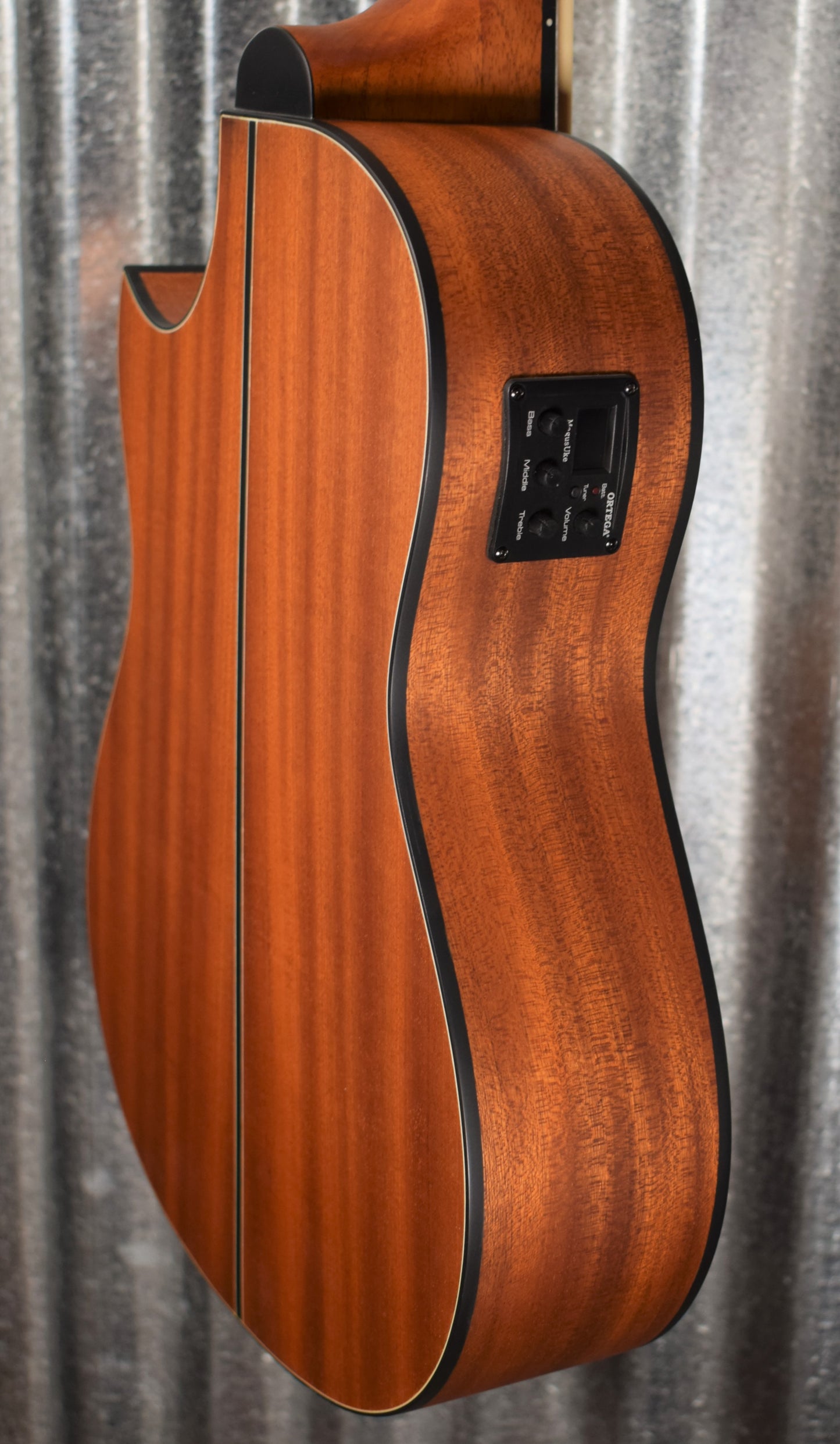 Ortega Lizzy Pro Acoustic Electric Lined Fretless Ukulele U Bass & Bag #8210