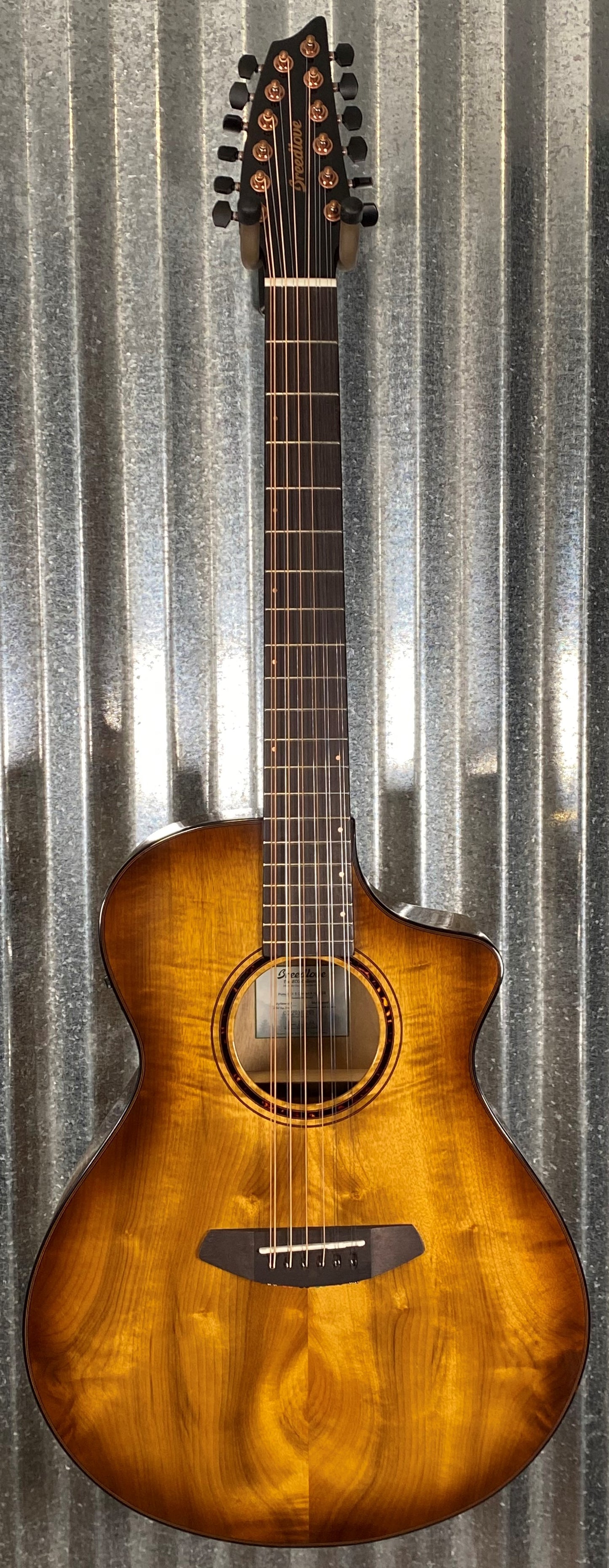 Breedlove Pursuit Exotic S Concert Amber 12 String CE Myrtlewood Acoustic Electric Guitar PSCN49XCEMYMY #9269