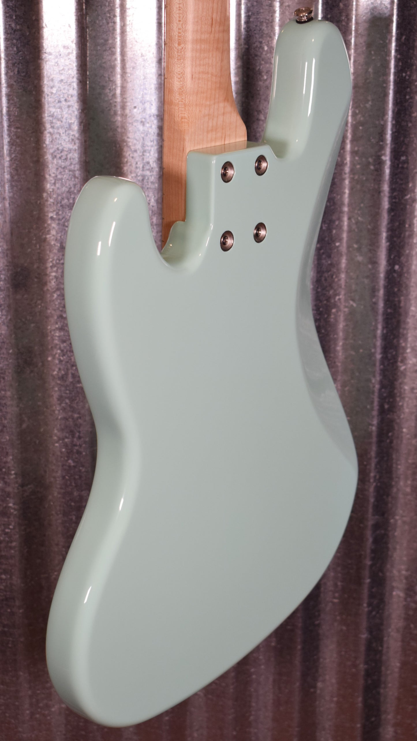 G&L USA JB-5 Surf Green 5 String Jazz Bass Maple Satin Neck & Case #6259