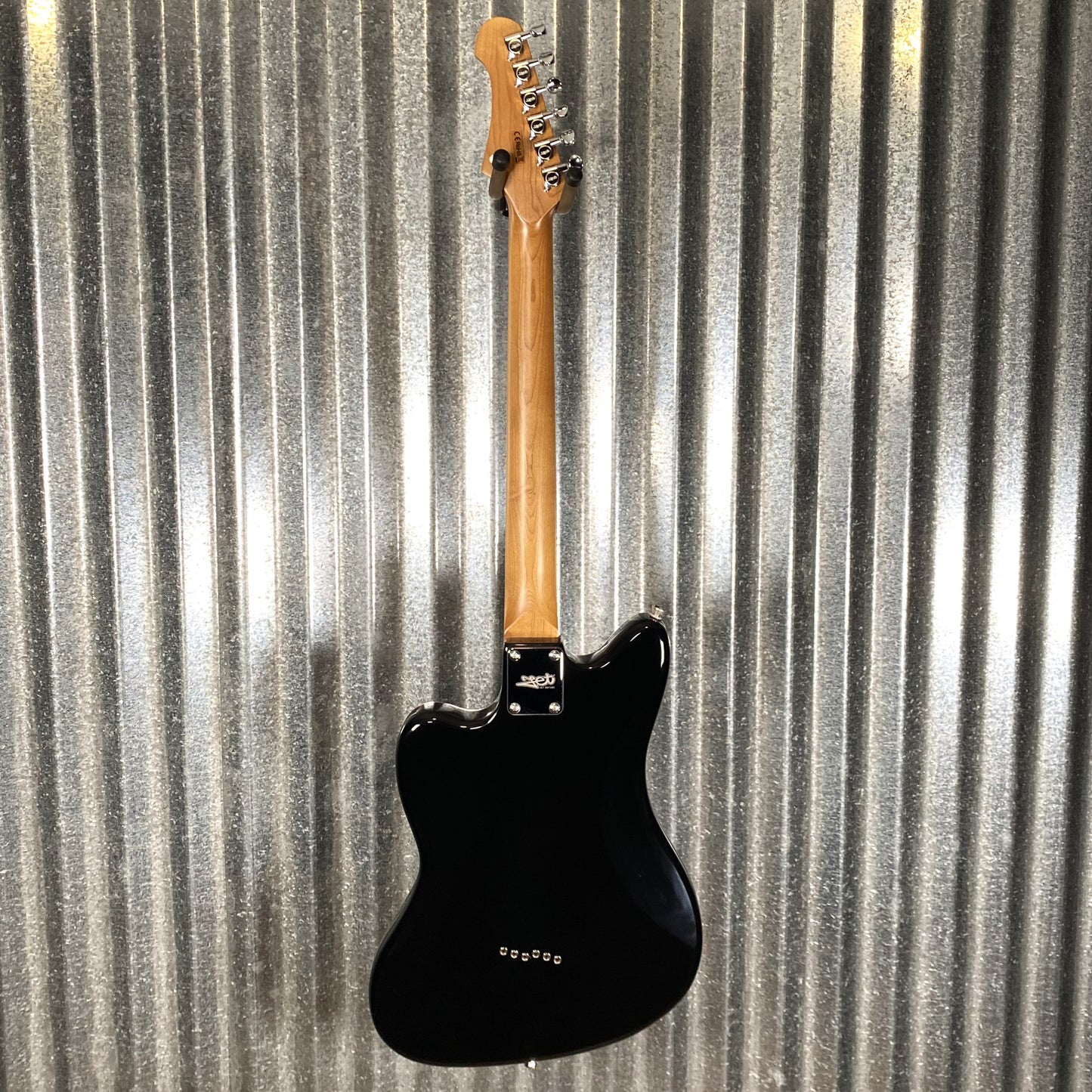 Jet JJ350BK HH Jazz Master Style Hard Tail Guitar Bound Black #0005