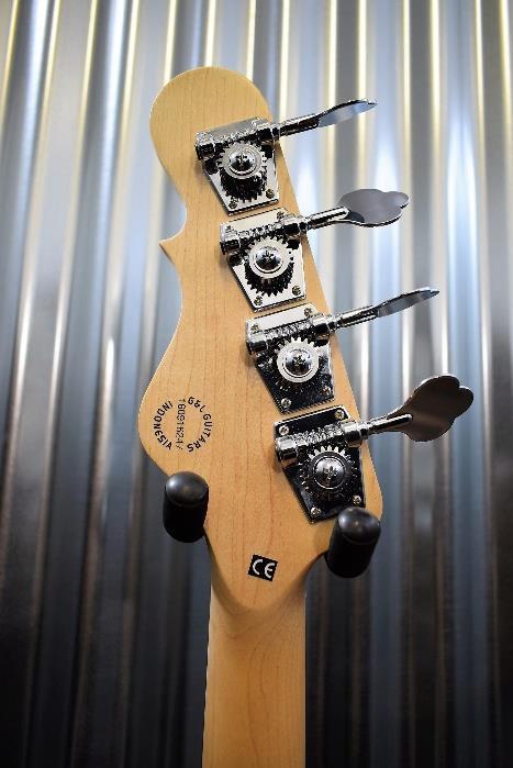 G&L Tribute M-2000 GTB 4 String Carved Top Gloss White Bass & Case M2000 #6247