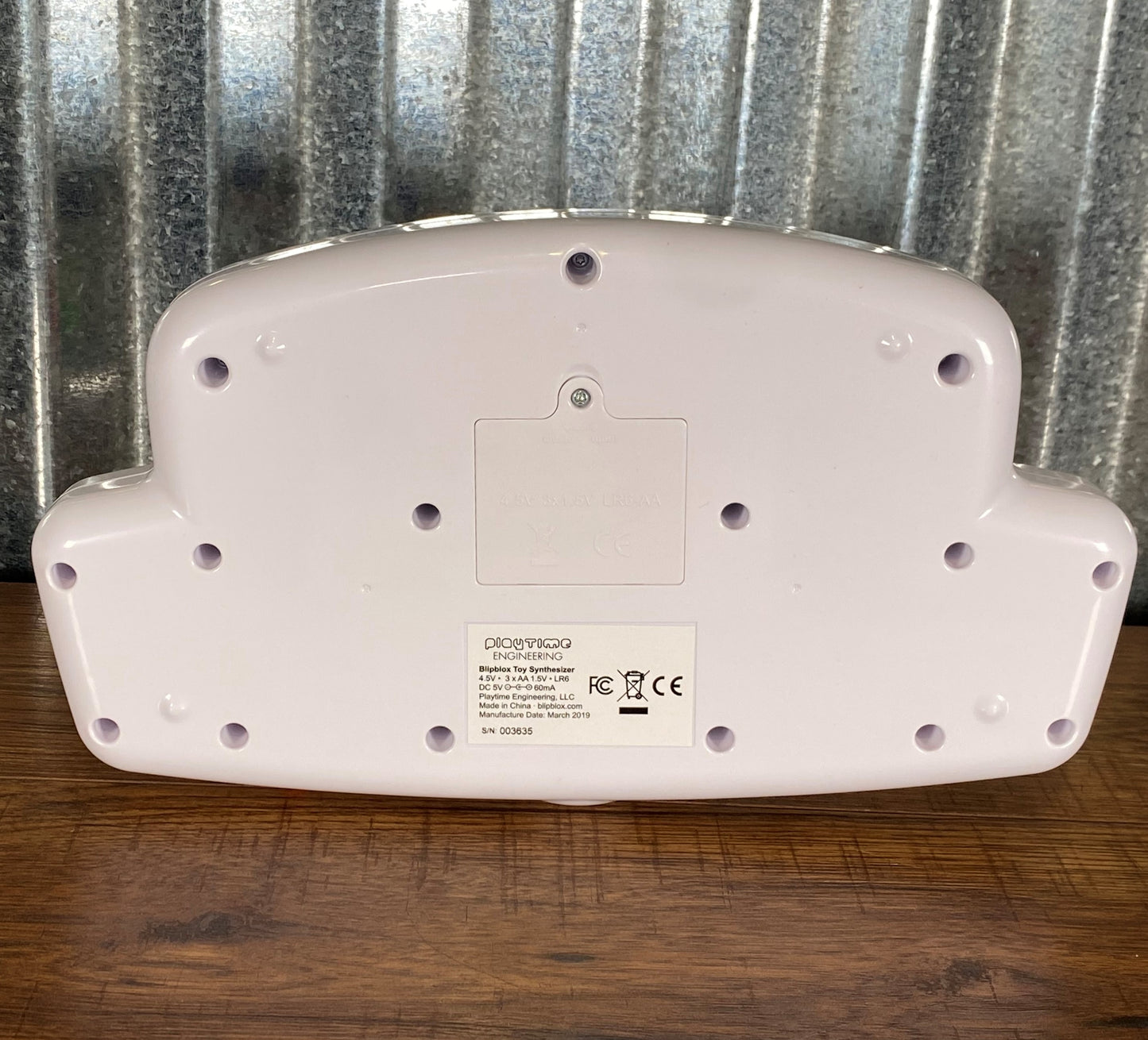 Playtime Engineering BLIPBLOX Synth for Kids Tabletop Synthesizer White