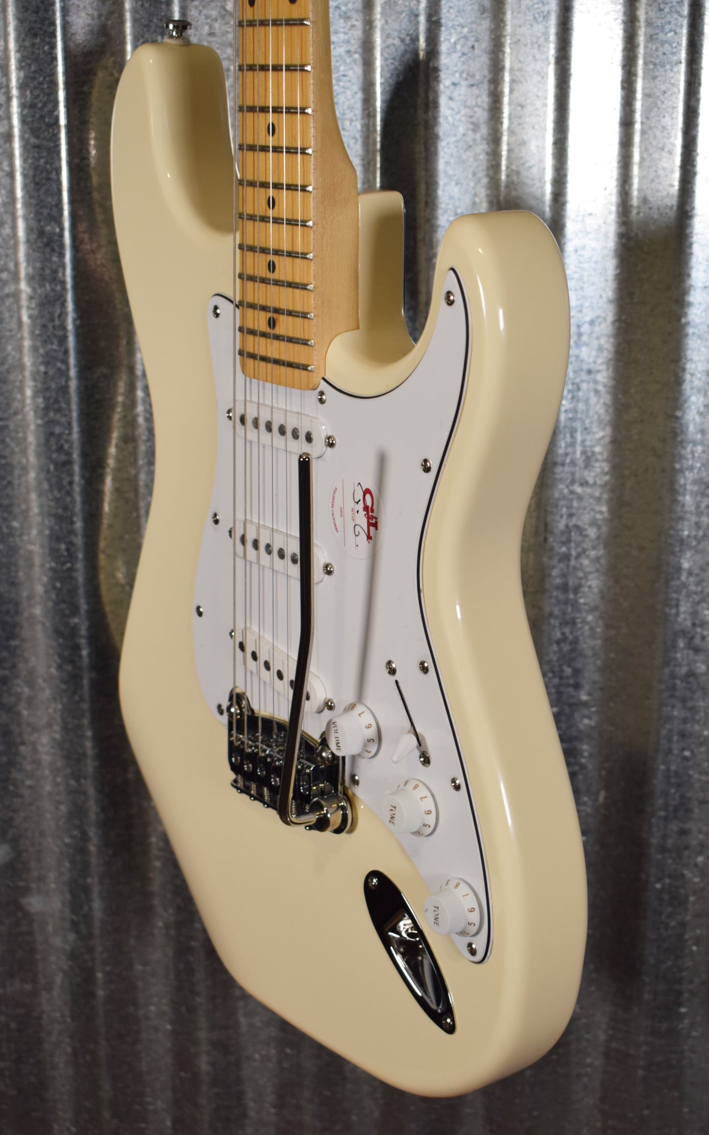 G&L Tribute Legacy Olympic White Poplar Satin Neck Guitar #5435 Used