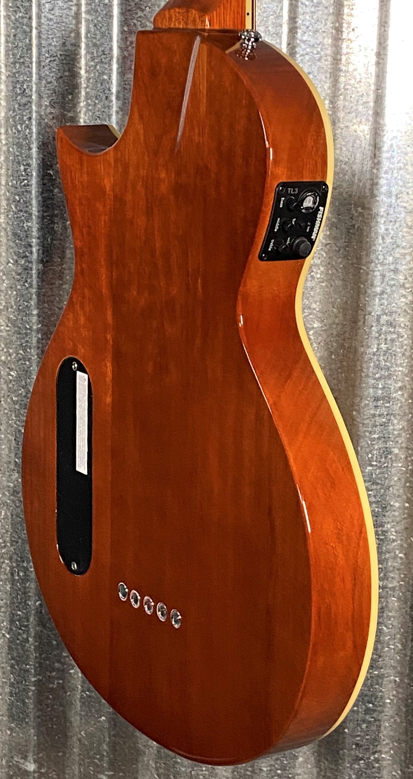 ESP LTD TL-5 Spalted Maple Thinline 5 String Acoustic Electric Bass LTL5SMNAT #0942
