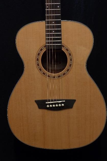 Washburn WF5K Premium Top Folk Acoustic Guitar & Hardshel Case #0694