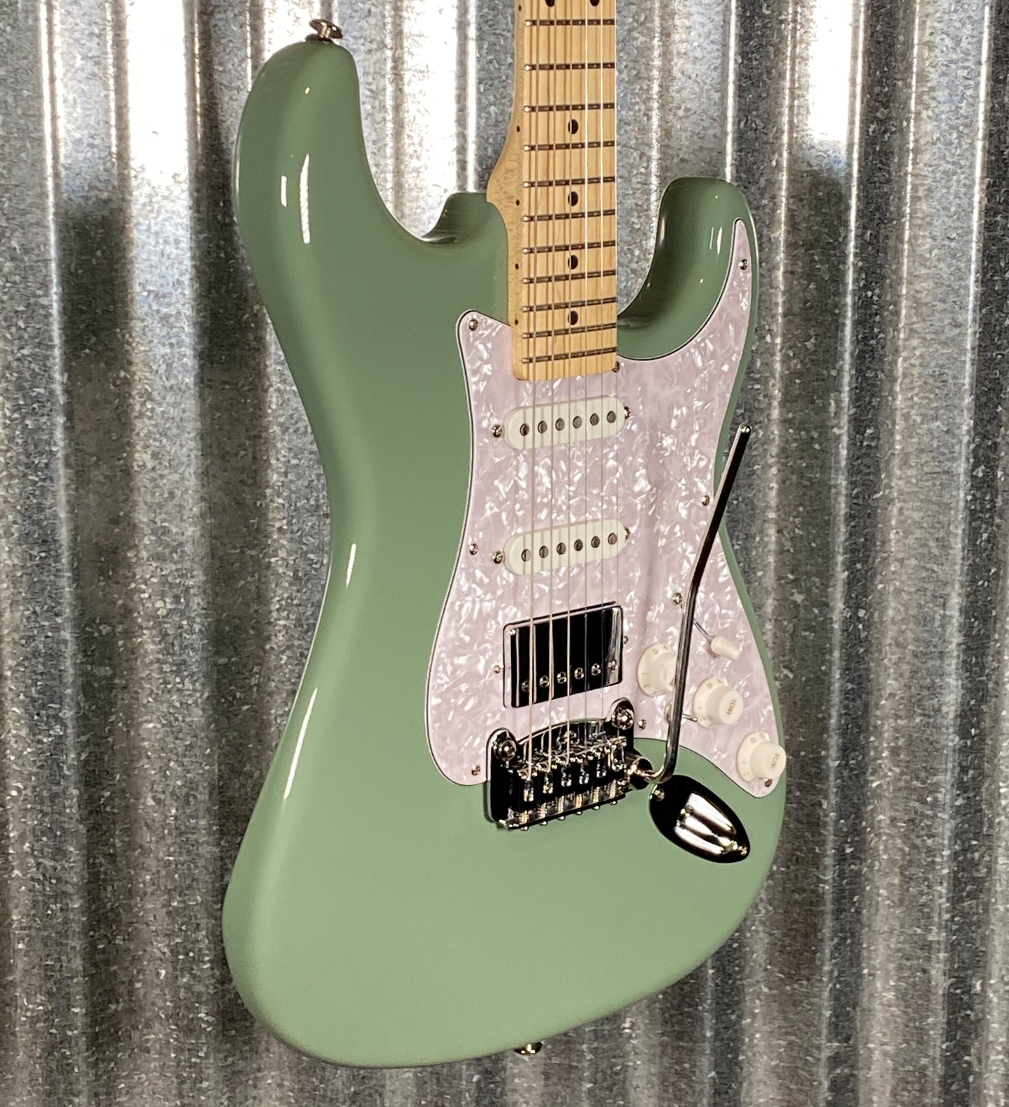 G&L USA 2022 Fullerton Deluxe Legacy HB Matcha Green Guitar & Bag #9288 Used