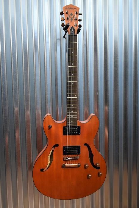 Washburn HB32DMK Distressed Matte Mahogony Semi Hollow Guitar #003