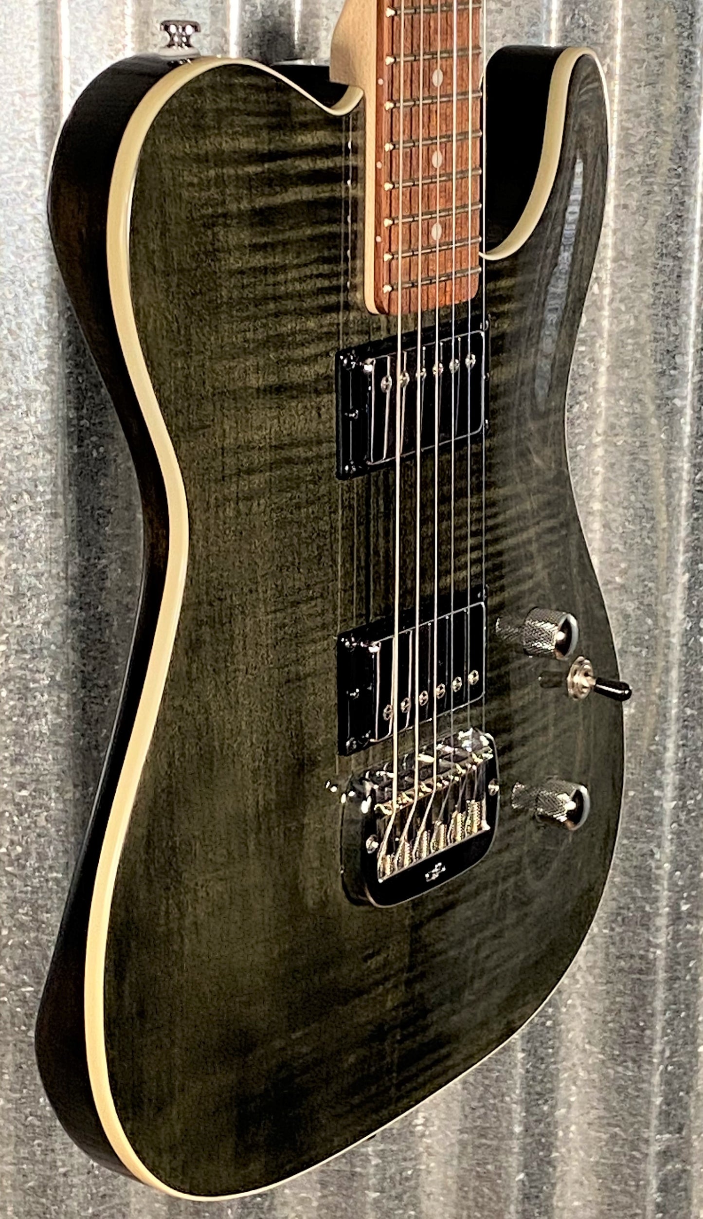 G&L Tribute ASAT Deluxe Trans Black Guitar #2617 Used