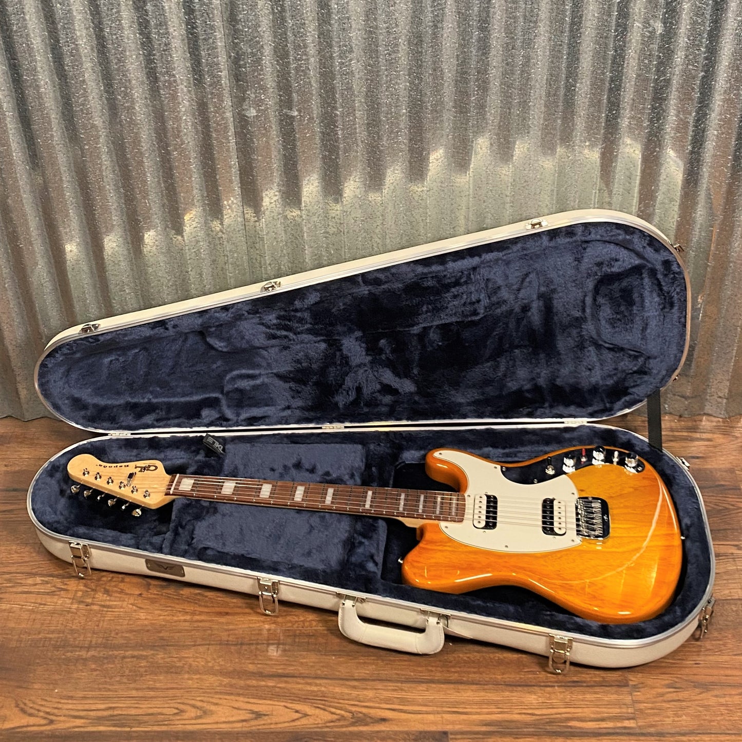 G&L USA CLF Research Espada HH Honeyburst Guitar & TKL Case #8087