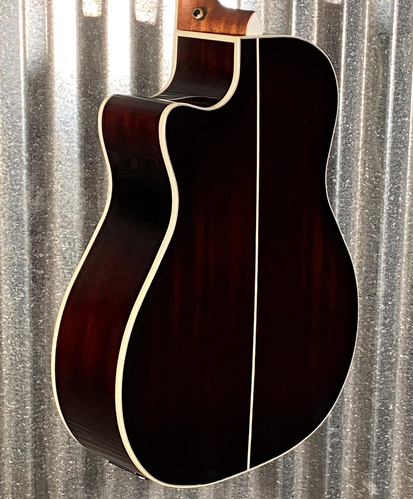 D'Angelico Premier Gramercy Grand Auditorium CE Trans Black Cherry Acoustic Electric Guitar #3995