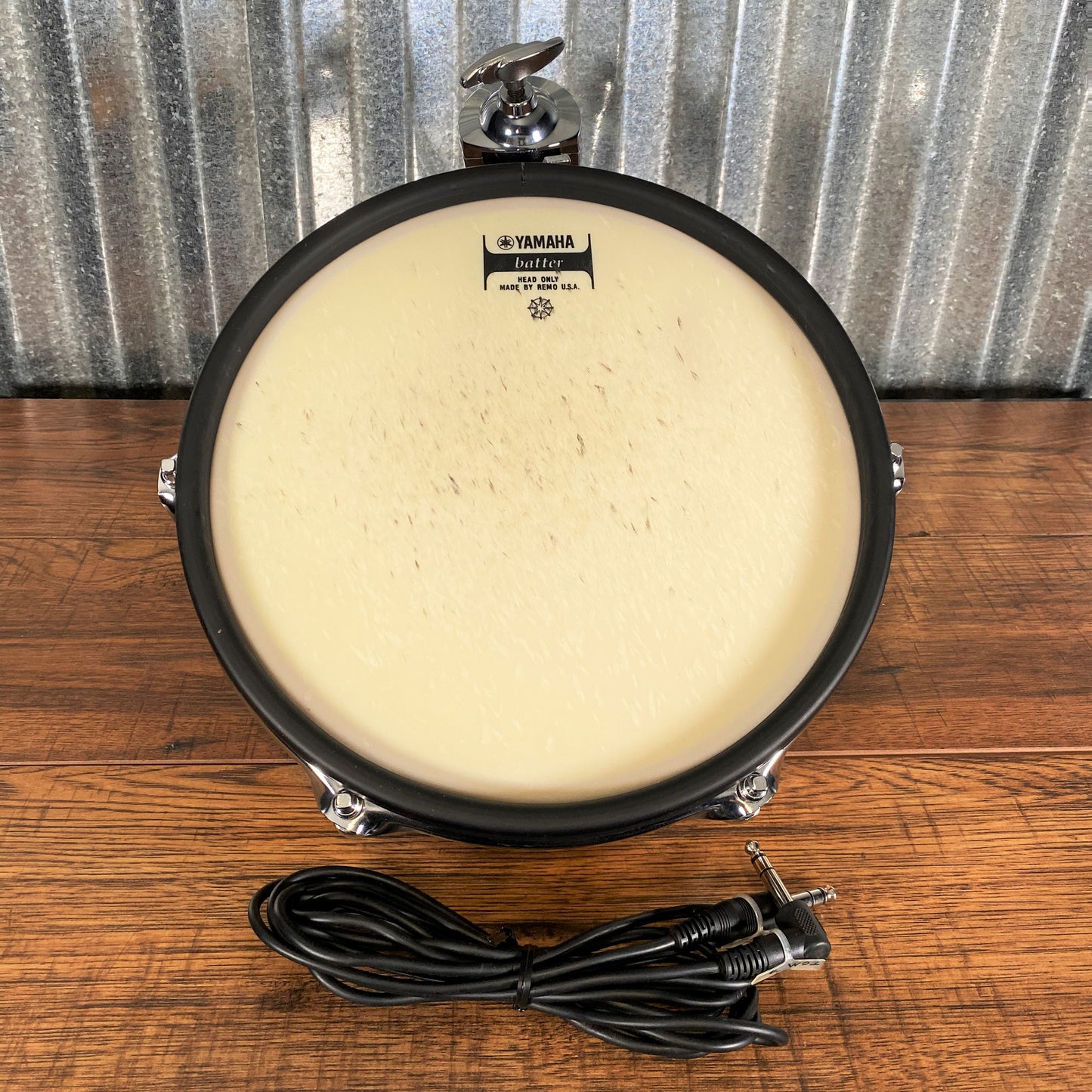Yamaha DTEXTREME RHP100T 10" Electronic Tom Drum Trigger Pad With Birch Wood Shell & Mounting Hardware #1 Used