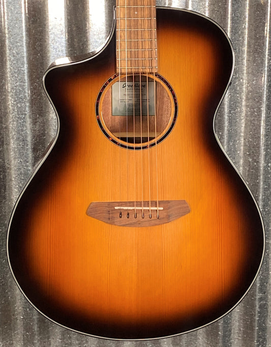 Breedlove Discovery S Concert Edgeburst CE Cedar Acoustic Electric Guitar Left Hand DSCN44LCERCAM #3930