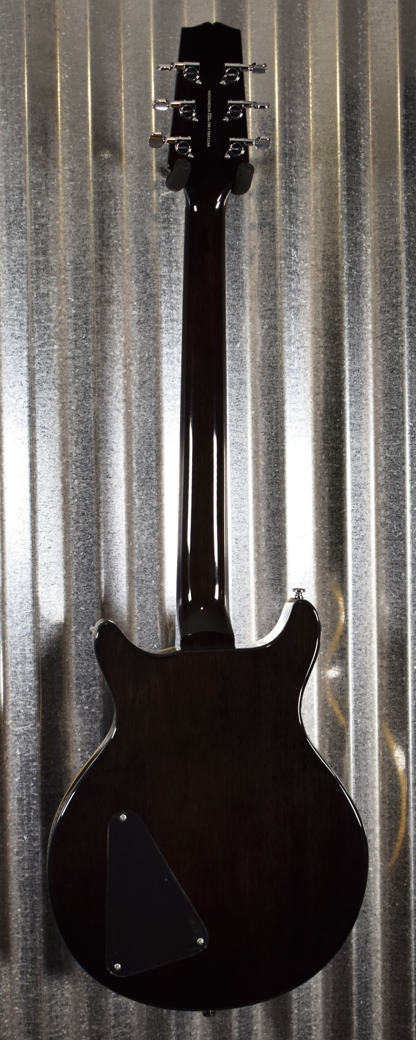 Hamer Archtop Flame Trans Black Double Cut Electric Guitar SATF-TBK Demo #1248