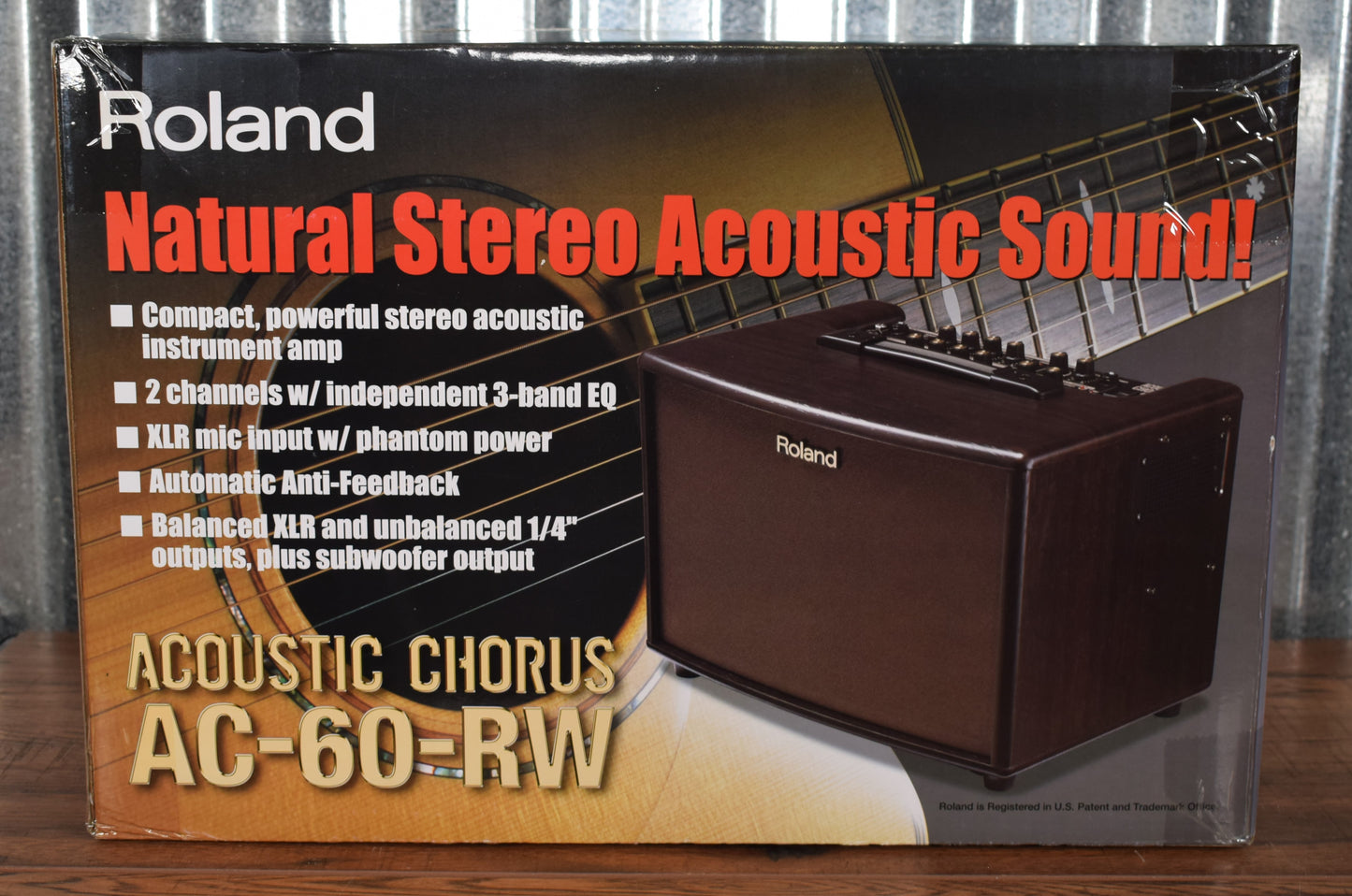 Roland AC-60-RW 60 Watt 2x6.5" Chorus Acoustic Guitar Amplifier Rosewood