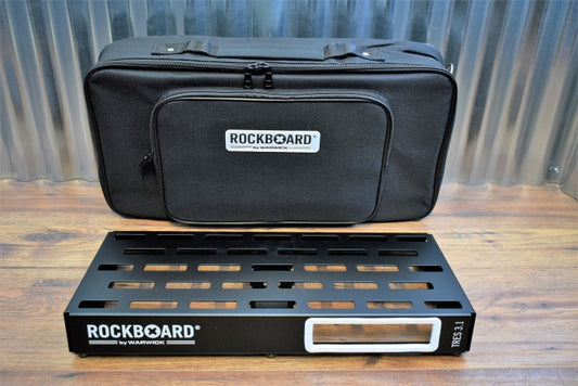 Warwick Rockboard Tres 3.1 B Guitar Effect Pedalboard & Gig Bag