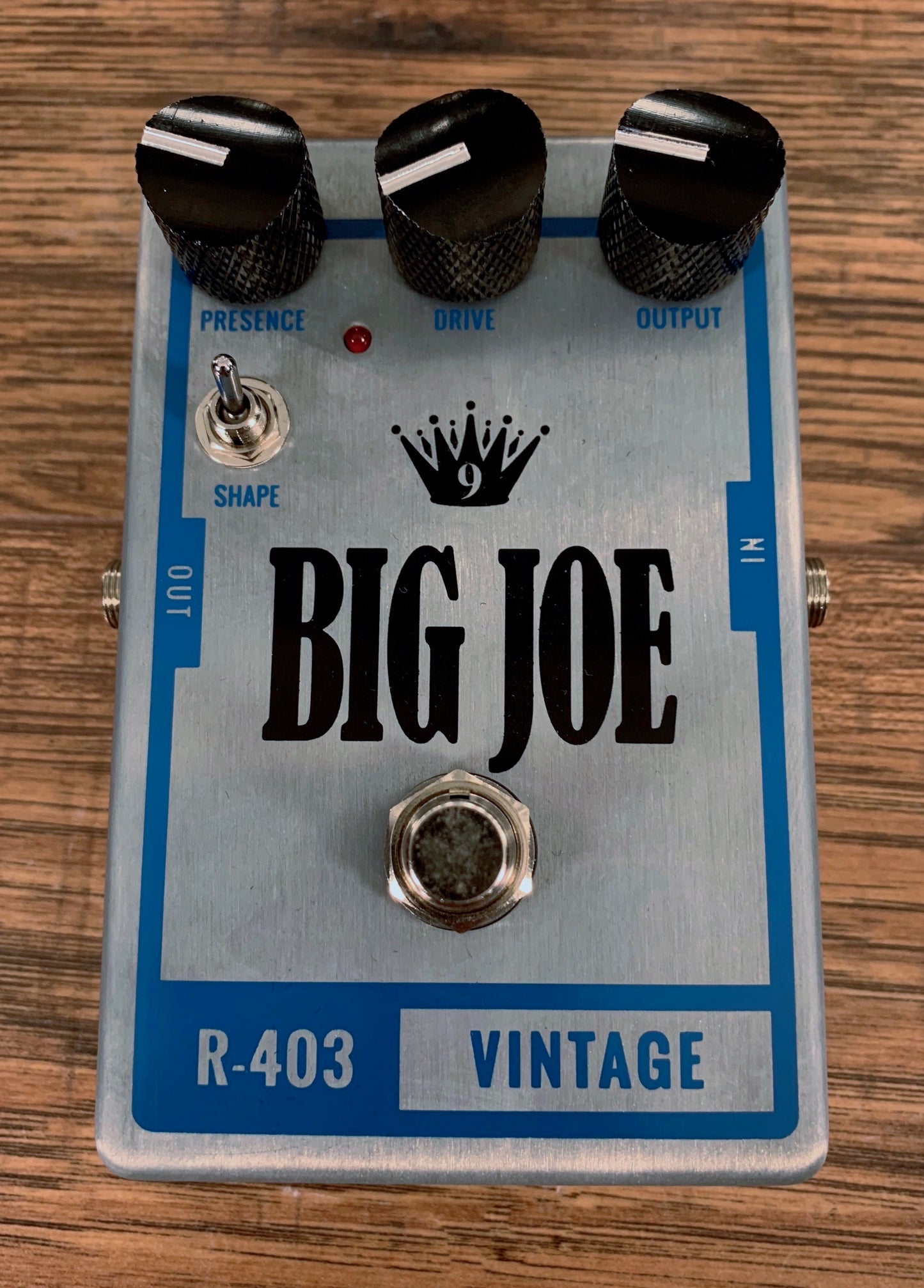 Big Joe Stomp Box Analog Vintage R-403 Raw Series Overdrive Guitar Effects Pedal